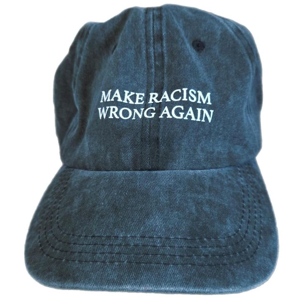 Make Racism Wrong Again Embroidered Baseball Cap
